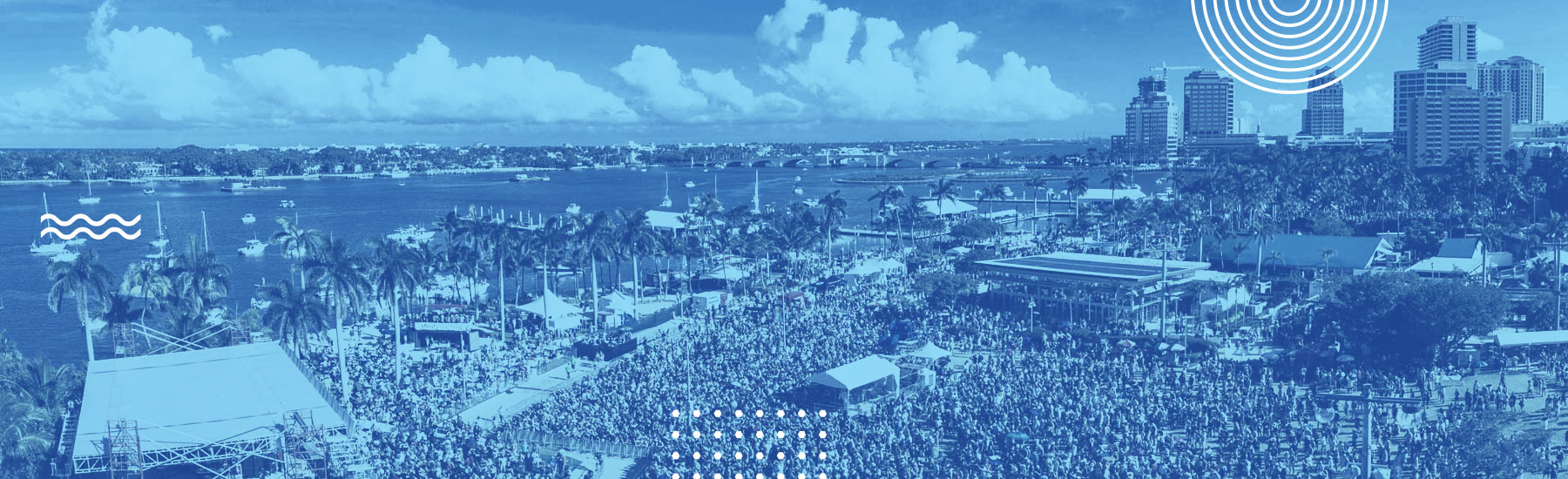 aerial photo of sunfest