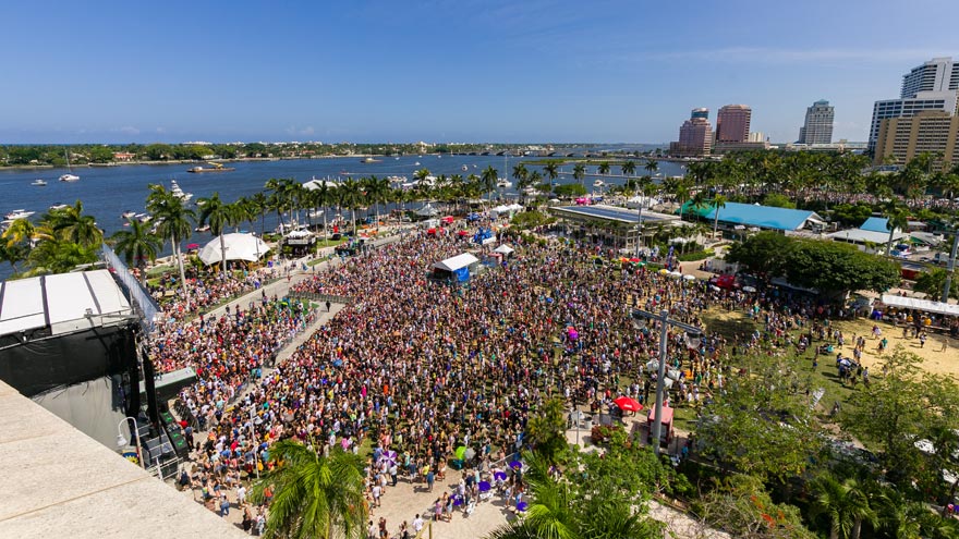 aerial photo of SunFest