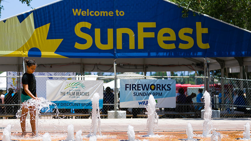 sunfest entrance gate